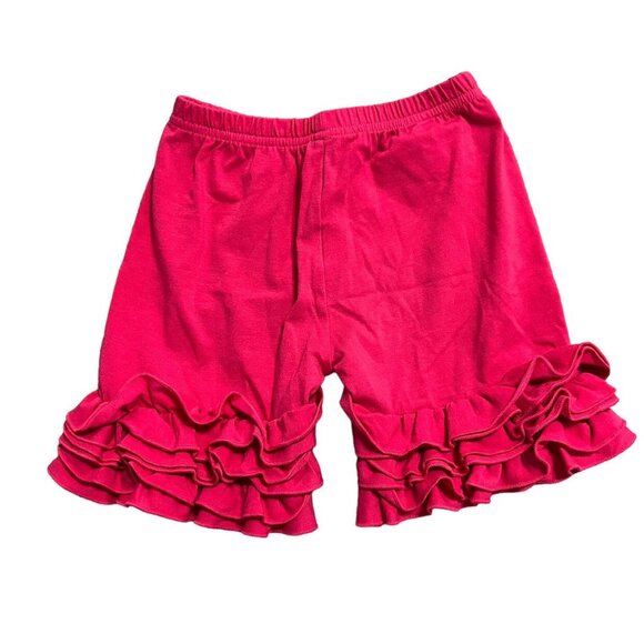 Girls Sz L (4T) Pink Ruffle Shorts - Picture 2 of 3